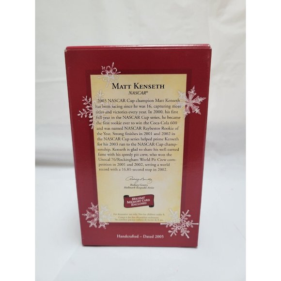 Hallmark NASCAR Matt Kenseth DeWalt 17 Keepsake Ornament - Picture 9 of 12